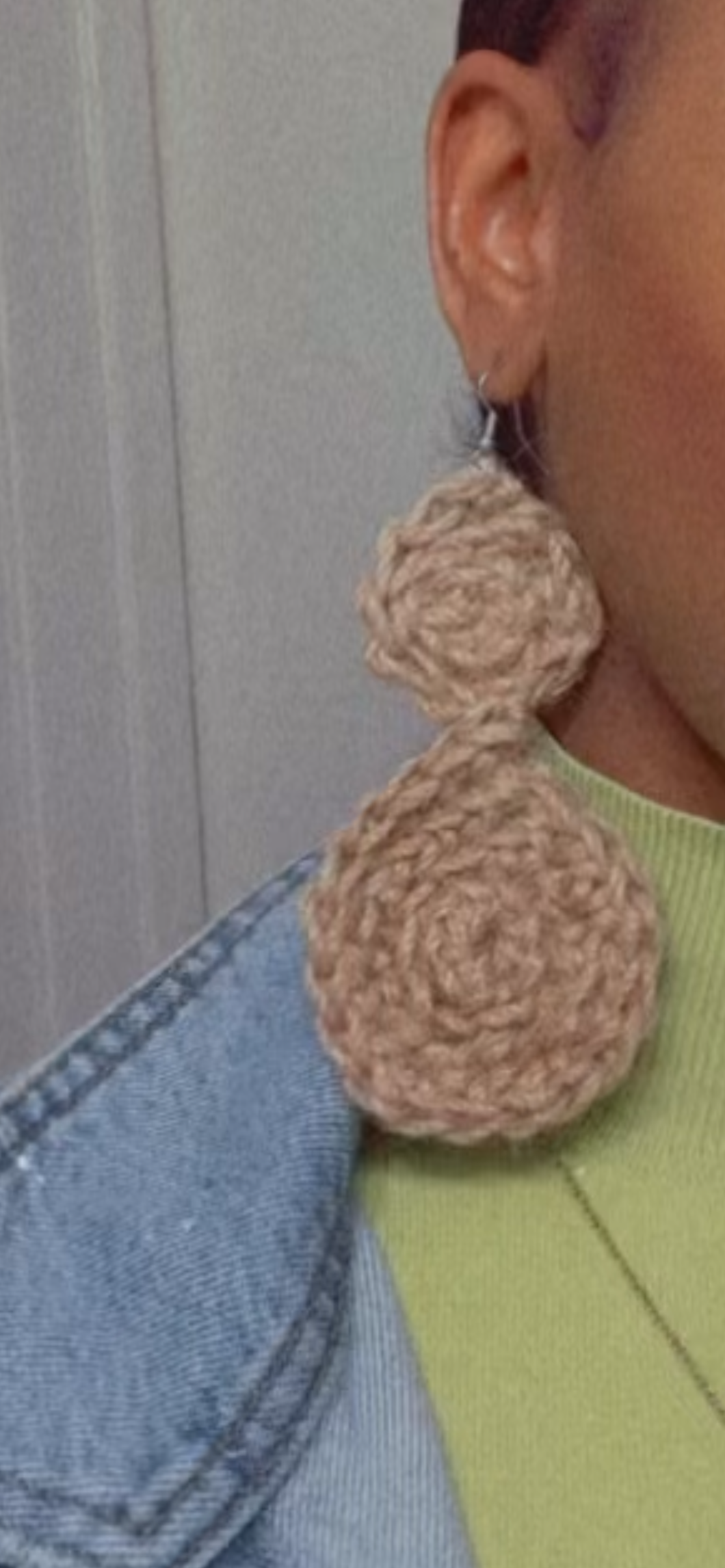 The Crochet Spiral Twine Earrings