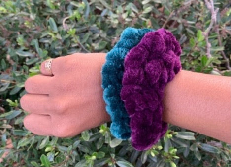 The Velvet Crochet Scrunchie