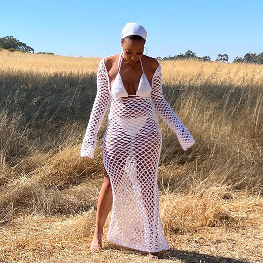 The Crochet Maxi Coverup dress